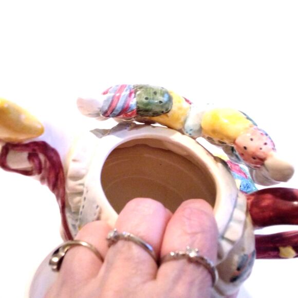 Vintage Patchwork Angel Tea Pot 1996 Cosmos Exclusive for H.O.L. PLEASE READ - Picture 5 of 6